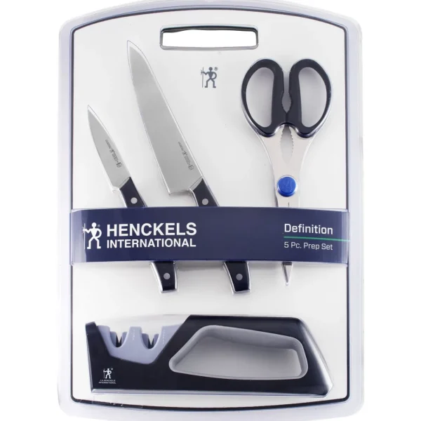 HENCKELS Knife Sets*5-Pc, Essential Prep Set Black Matte