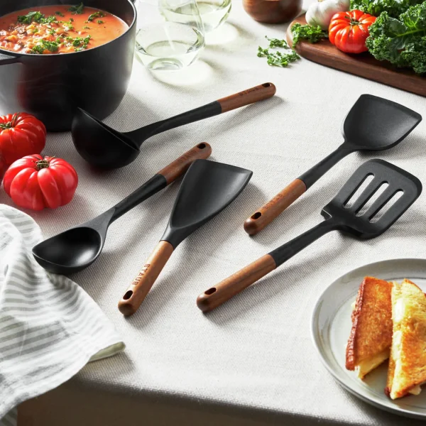 STAUB Kitchen Utensil Sets*5-Pc Essential Set, Silicone Black Matte