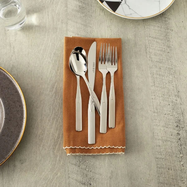 HENCKELS Flatware Sets*45-Pc Flatware Set, 18/10 Stainless Steel Silver