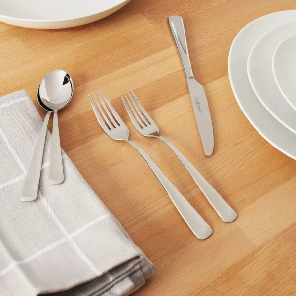 HENCKELS Flatware Sets*45-Pc Flatware Set, 18/10 Stainless Steel Silver