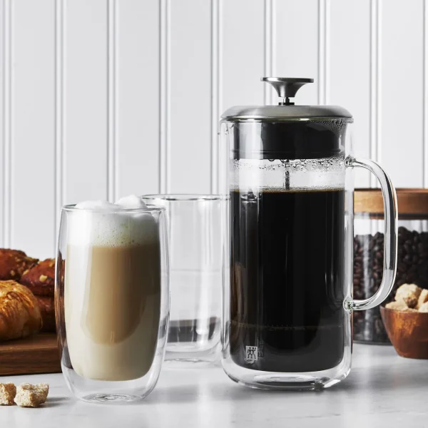 ZWILLING Glassware*3-Pc French Press And Latte Glass Set
