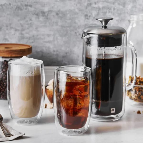 ZWILLING Glassware*3-Pc French Press And Latte Glass Set