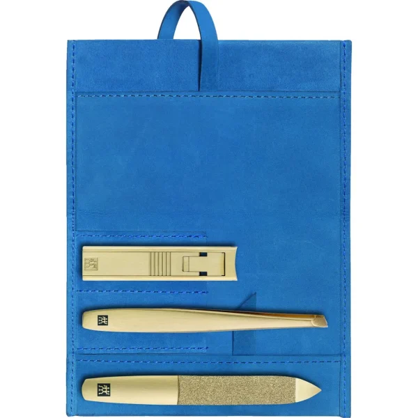 ZWILLING Manicure Sets*3-Pc, Gold Edition With Case Blue