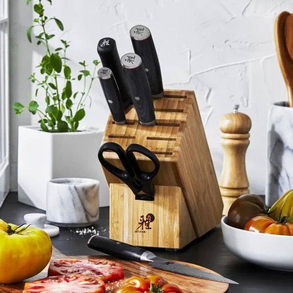 MIYABI Knife Block Sets*7-Pc, Knife Block Set, Natural