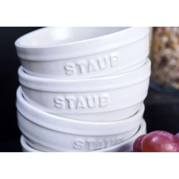 STAUB Cereal Bowls*2-Pc, Large Universal Bowl Set, White
