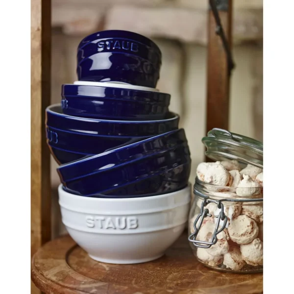 STAUB Cereal Bowls*2-Pc, Large Universal Bowl Set, Dark Blue