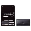 ZWILLING Manicure Sets*5-Pc, Leather Snap Fastener Case, Black Matte
