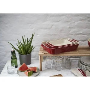 STAUB Cake Pans*3-Pc, Mixed Baking Dish Set, Cherry