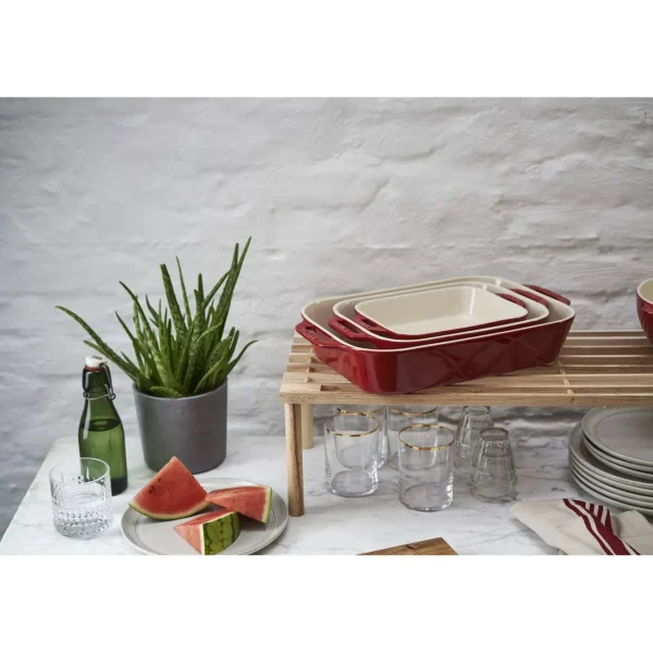 STAUB Cake Pans*3-Pc, Mixed Baking Dish Set, Cherry