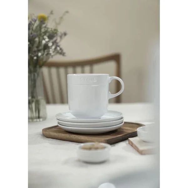STAUB Mugs*4-Pc  Mug Set White