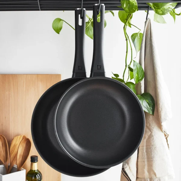 ZWILLING Cookware Sets*2-Pc, Non-Stick, Aluminum Fry Pan Set Black Matte