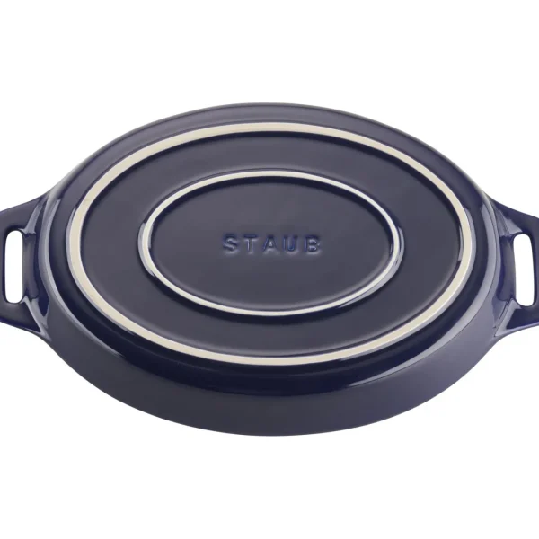 STAUB Baking Dishes*2-Pc, Oval, Baking Dish Set, Dark Blue