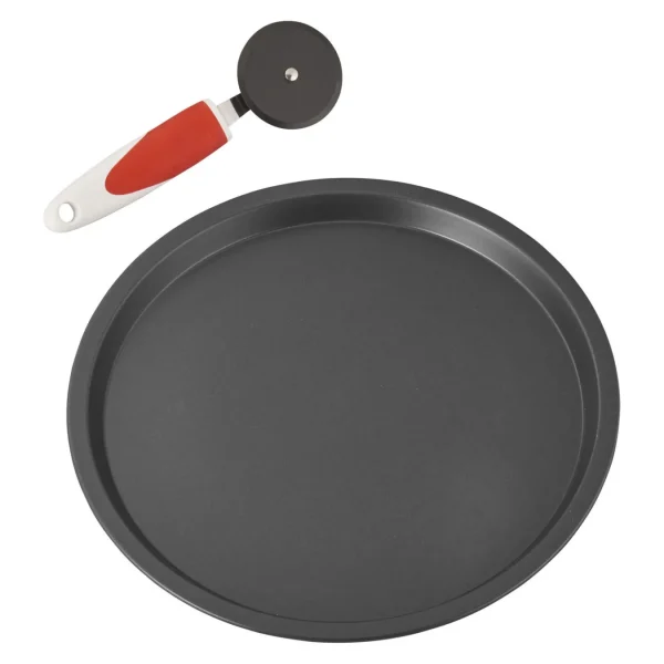 Ballarini Specialty Cookware*3-Pc, Pizza Pan Set, Black Matte