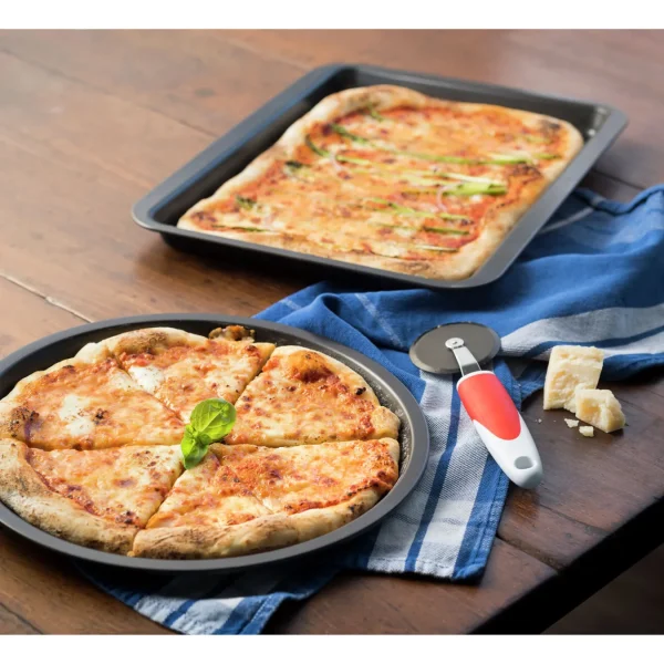 Ballarini Specialty Cookware*3-Pc, Pizza Pan Set, Black Matte