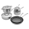 HENCKELS Cookware Sets*10-Pc, Pots And Pans Set Silver