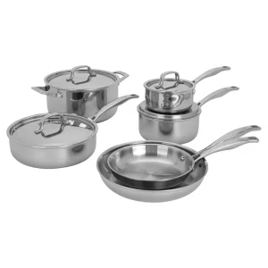 HENCKELS Cookware Sets*10-Pc, Pots And Pans Set Silver