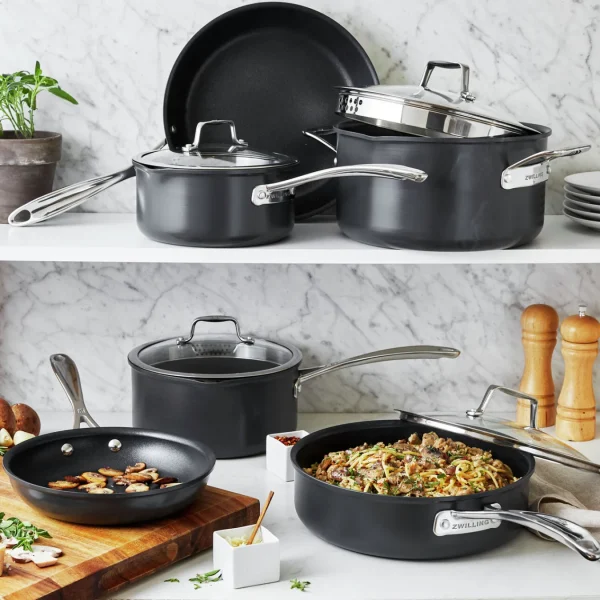 ZWILLING Cookware Sets*10-Pc, Pots And Pans Set Black Matte