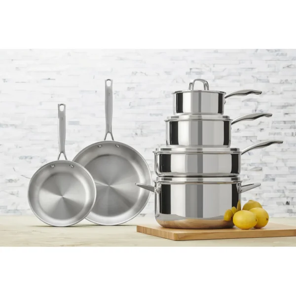 HENCKELS Cookware Sets*10-Pc, Pots And Pans Set Silver