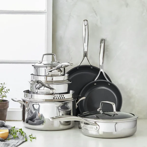 ZWILLING Cookware Sets*10-Pc, Pots And Pans Set Silver