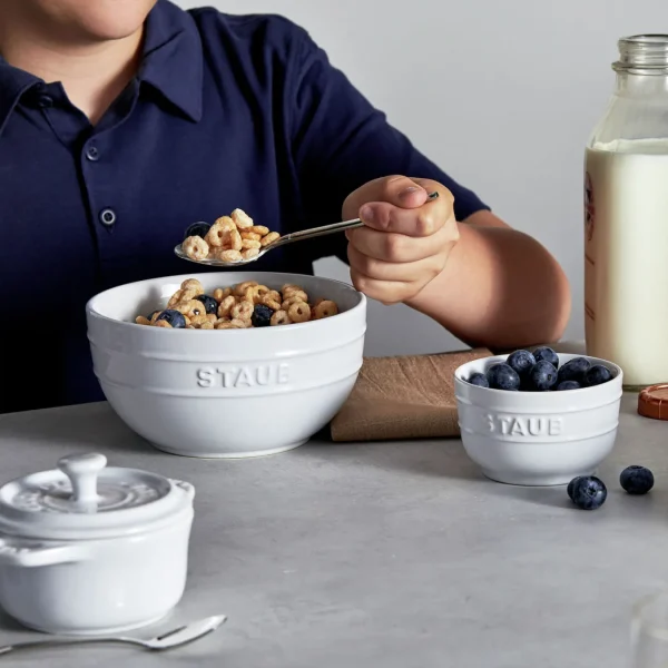 STAUB Bowls*2-Pc, Prep Bowl Set, White