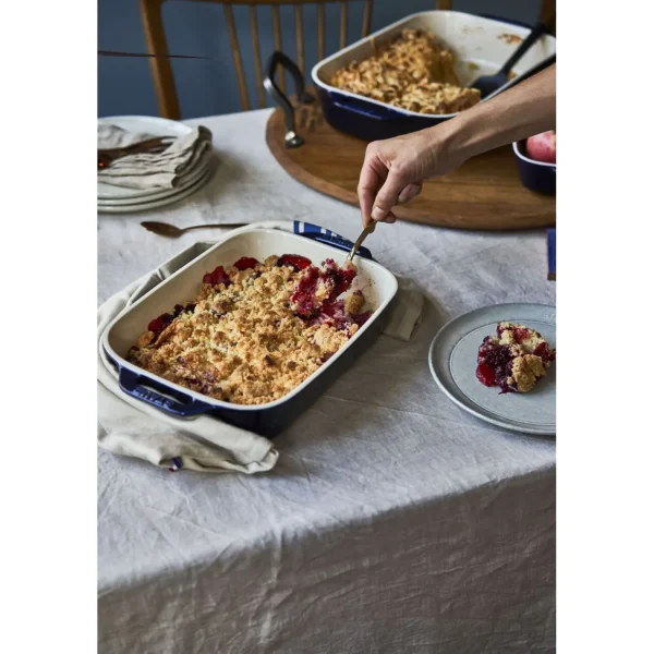 STAUB Baking Dishes*2-Pc, Rectangular Baking Dish Set, Dark Blue