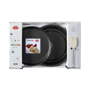 Ballarini Cake Pans*3-Pc, Round, Cake Pan Set, Black Matte