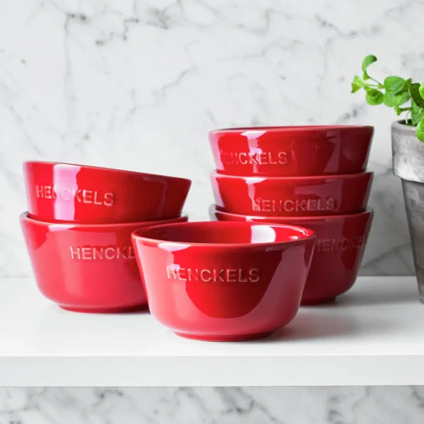 HENCKELS Ramekins*6-Pc, Round, Ramekin Set, Cherry