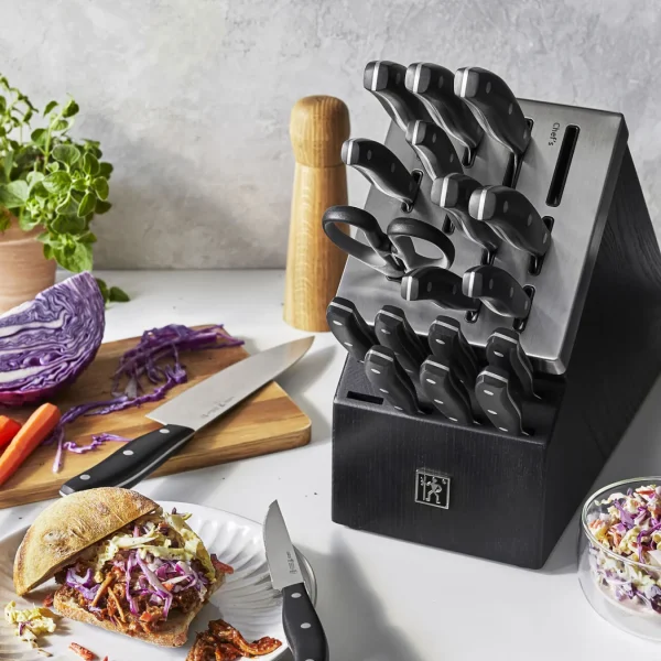 HENCKELS Self Sharpening Knife Sets*20-Pc, Self Sharpening Knife Block Set