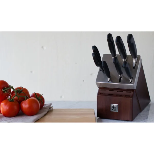 ZWILLING Self Sharpening Knife Sets*8-Pc, Self-Sharpening Knife Block Set , Walnut