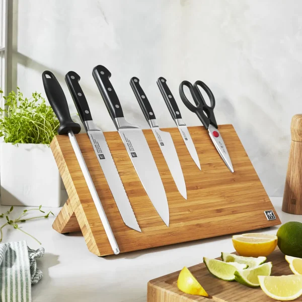 ZWILLING Knife Block Sets*7-Pc, Set With Bamboo Magnetic Easel