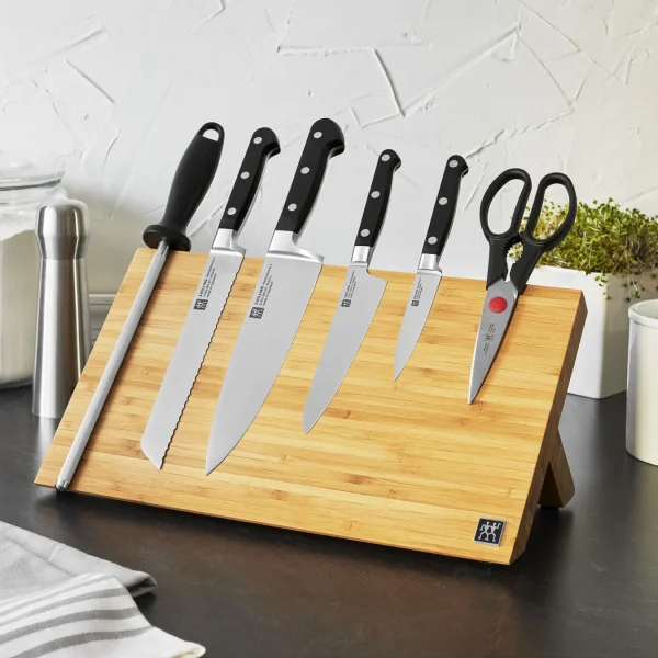 ZWILLING Knife Block Sets*7-Pc, Set With Bamboo Magnetic Easel