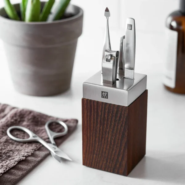 ZWILLING Manicure Sets*5-Pc Spa Bath Station - Wood Brown