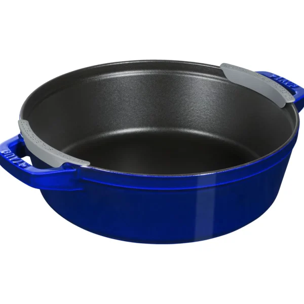 STAUB Cookware Sets*4-Pc Stackable Set,, Cast Iron Dark Blue