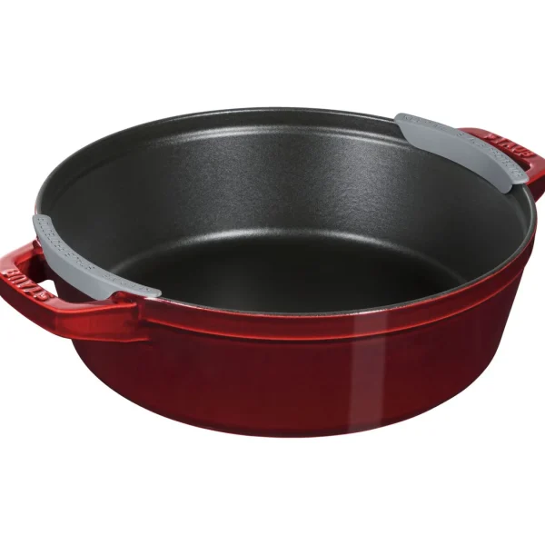 STAUB Cookware Sets*4-Pc Stackable Set,, Cast Iron Grenadine