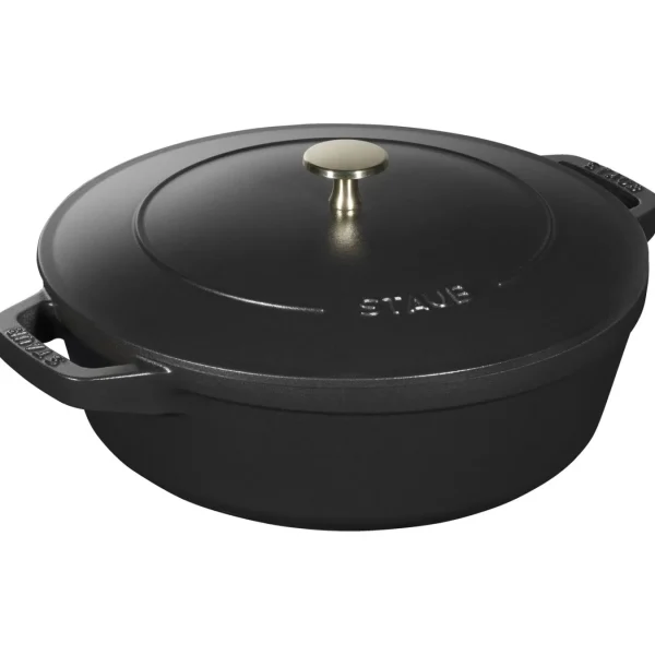 STAUB Cookware Sets*4-Pc Stackable Set,, Cast Iron Black Matte