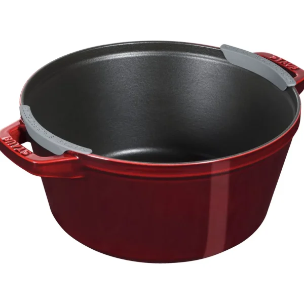 STAUB Cookware Sets*4-Pc Stackable Set,, Cast Iron Grenadine