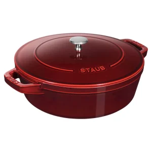 STAUB Cookware Sets*4-Pc Stackable Set,, Cast Iron Grenadine