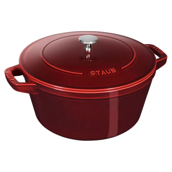 STAUB Cookware Sets*4-Pc Stackable Set,, Cast Iron Grenadine