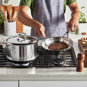DEMEYERE Cookware Sets*3-Pc, Stainless Steel Cookware Set Silver