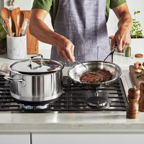 DEMEYERE Cookware Sets*3-Pc, Stainless Steel Cookware Set Silver