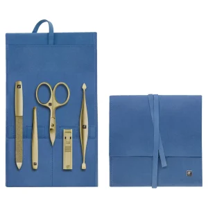 ZWILLING Manicure Sets*5-Pc Stainless Steel Pocket Case Blue