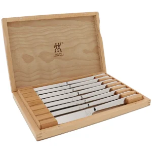 ZWILLING Steak Knife Sets*8-Pc, Stainless Steel Steak Knife Set With Wood Presentation Case  