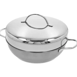 DEMEYERE Specialty Cookware*4-Pc Stainless Steel Stovetop Smoker Set Silver
