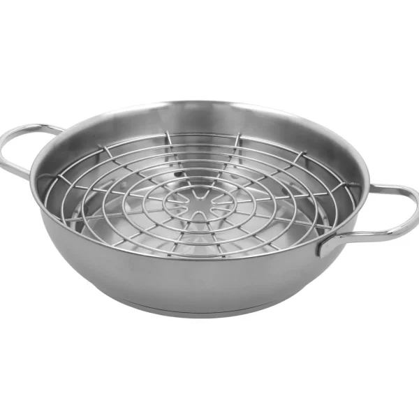 DEMEYERE Specialty Cookware*4-Pc Stainless Steel Stovetop Smoker Set Silver