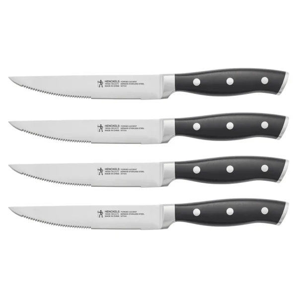 HENCKELS Steak Knife Sets*4-Pc, Steak Knife Set - Black Black Matte