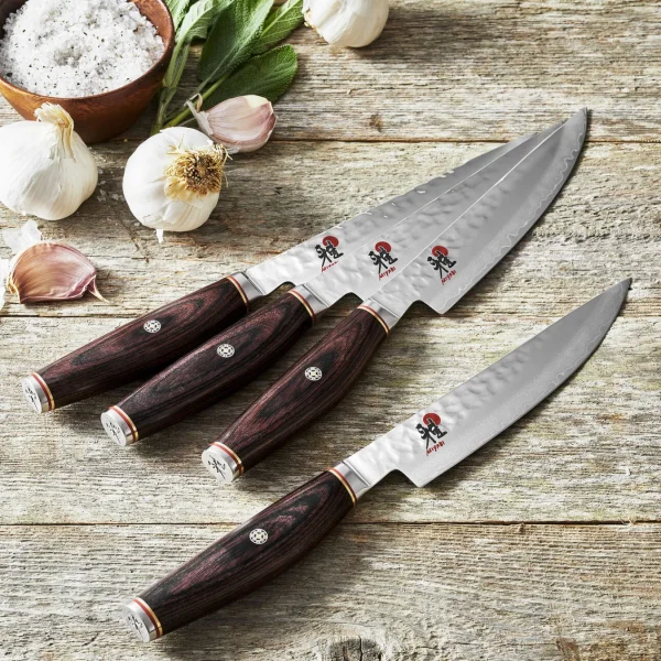 MIYABI Steak Knife Sets*4-Pc, Steak Set Brown