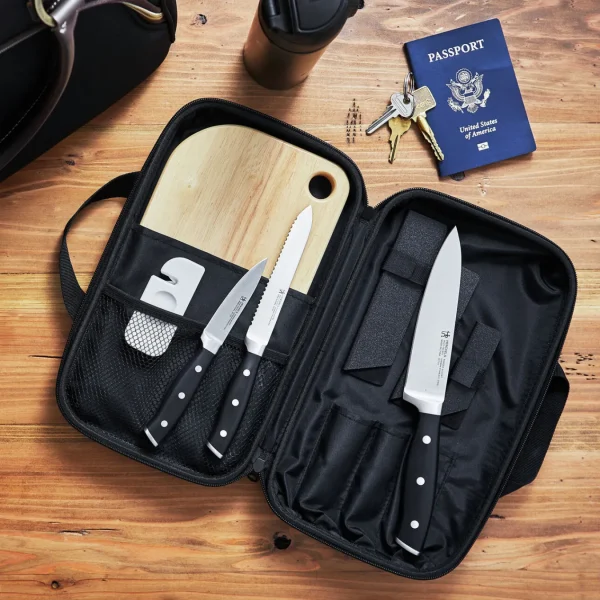 HENCKELS Knife Sets*6-Pc, Travel Knife Set Black Matte