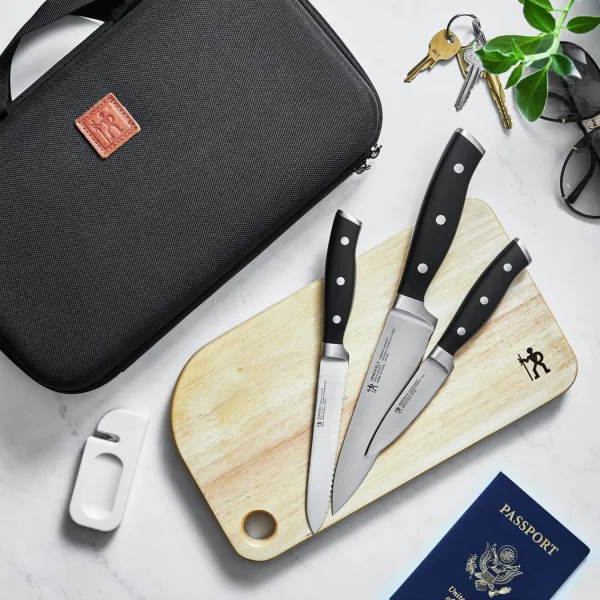 HENCKELS Knife Sets*6-Pc, Travel Knife Set Black Matte