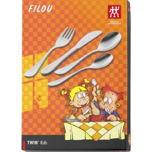 ZWILLING Kids Cutlery*4-Pc Twin Kids Filou Flatware Set, 18/10 Stainless Steel Silver