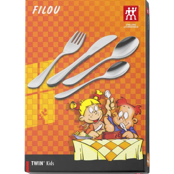 ZWILLING Kids Cutlery*4-Pc Twin Kids Filou Flatware Set, 18/10 Stainless Steel Silver